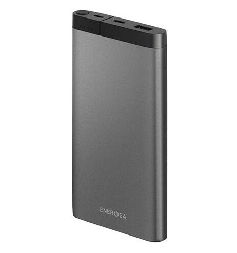 фото Портативный аккумулятор energea alupac 10000c, usb-c/micro, usb-c + usb 10000 мач, серый