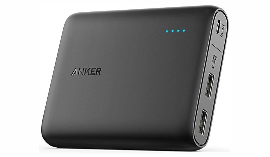 фото Портативный аккумулятор anker powercore 13000 мач, цвет черный (a1215g11)