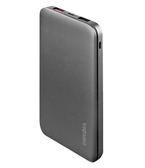 фото Портативный аккумулятор energea aluboost 10000 qc3 2 usb, usb-c 10000 мач, серый