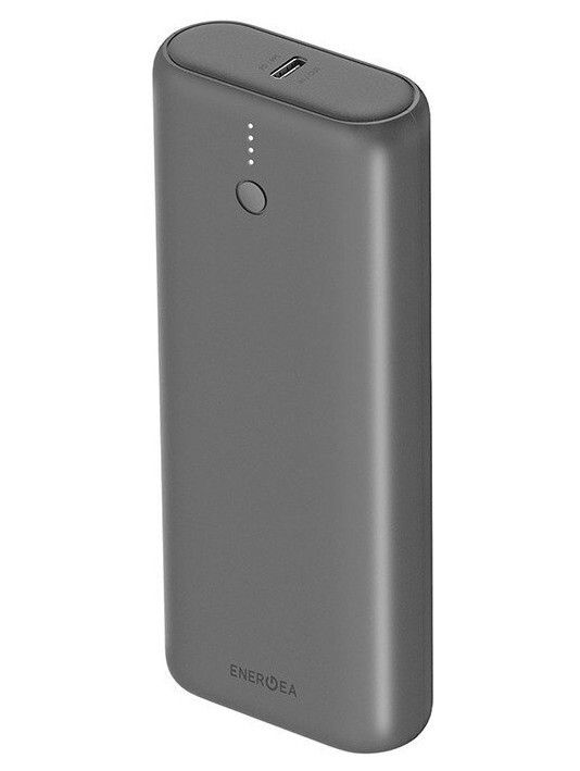 фото Портативный аккумулятор energea compac ultra 2 usb-c pd18 in/out + usb-a 20000 мач, серый