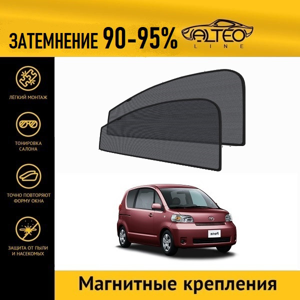 

Автошторки ALTEO на Toyota Porte, 1 рестайлинг (NP10) (2005-2012)