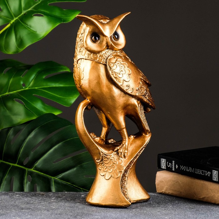 

Фигура Мудрый филин бронза, 14х34см, Бронзовый