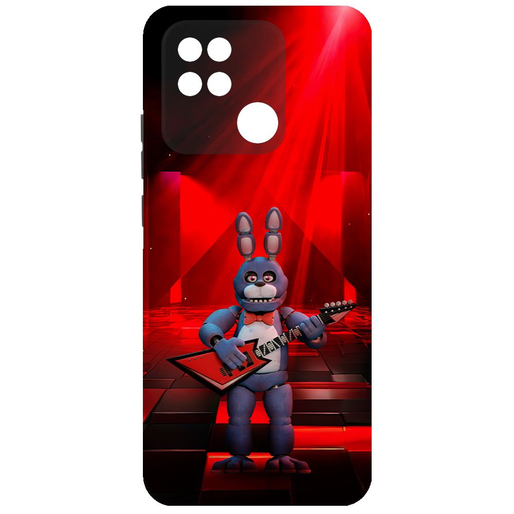 

Чехол-накладка Krutoff Soft Case ФНАФ - Бонни с гитарой для Xiaomi Redmi 10C черный