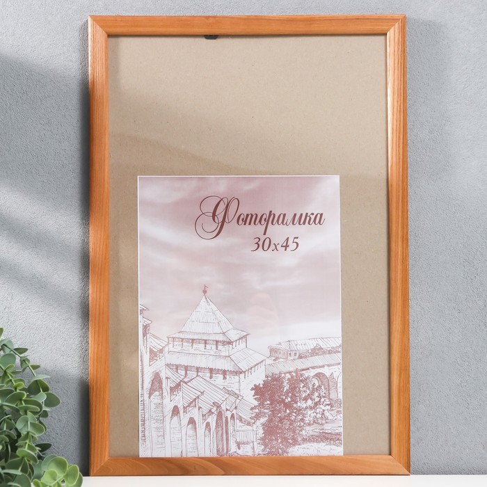 

Фоторамка сосна с24 дуб 30х45 см (пластиковый экран), Коричневый