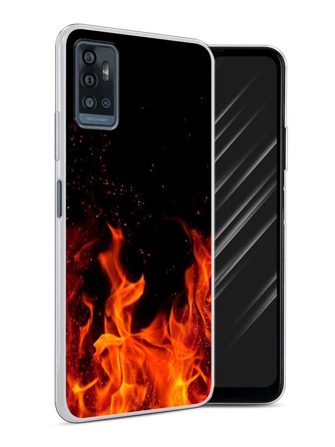 

Чехол Awog на ZTE Blade A71 / ЗТЕ Блэйд A71 "Все в огне", Разноцветный, 134450-4