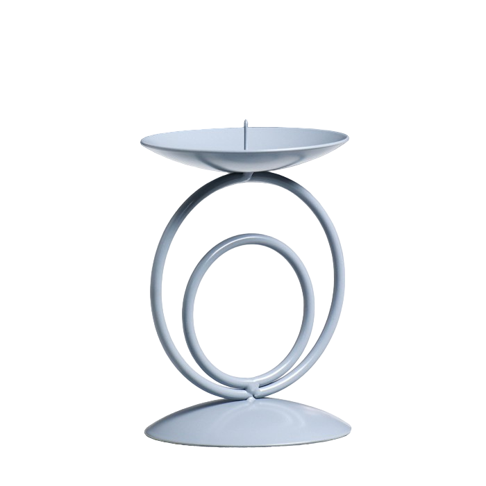 

Подсвечник металл на 1 свечу Закат, 11х8,3 см, серый