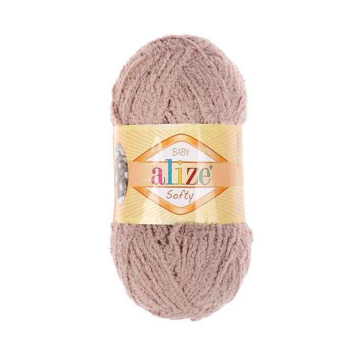 

Пряжа Softy 100% микрополиэстер 115м/50гр (617 бежевый)
