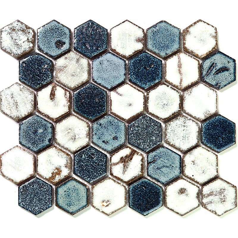 фото Мозаичная плитка gaudi hexa аквамарин зеленый hexa-4-2