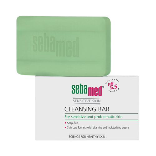 фото Мыло для лица sebamed sensitive skin cleansing bar 100 г