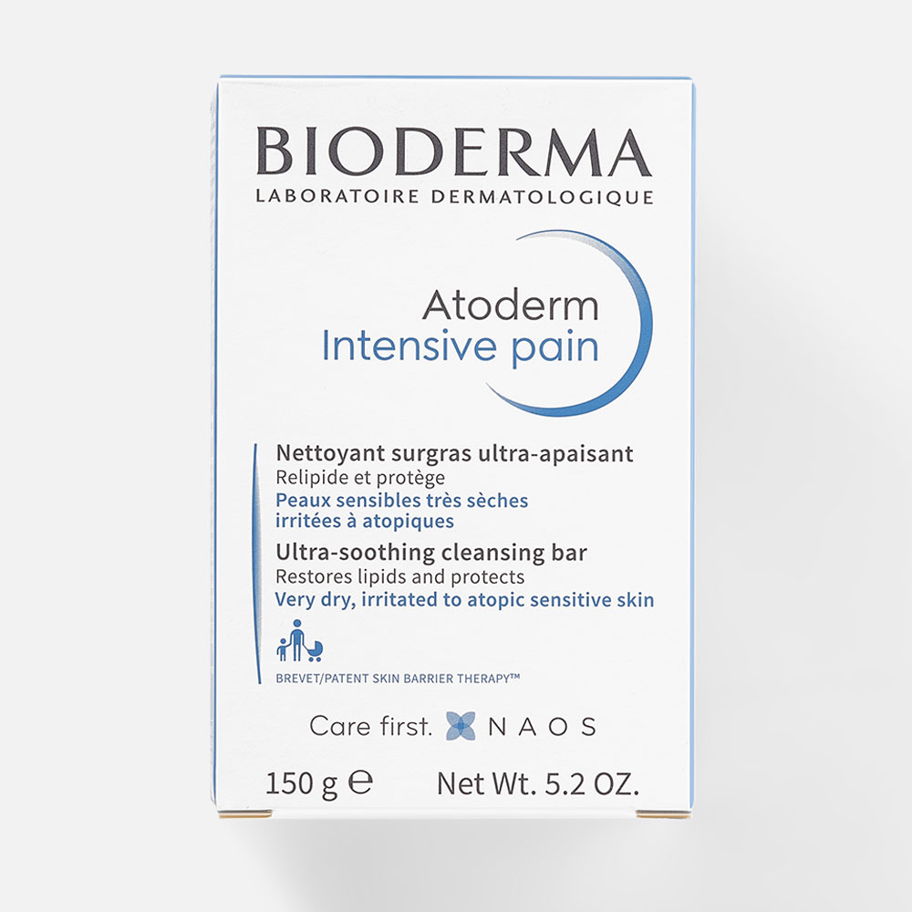 Мыло для чувствительной кожи BIODERMA Atoderm Intensive Pain успокаивающее, 150 г bioderma мыло 100 г