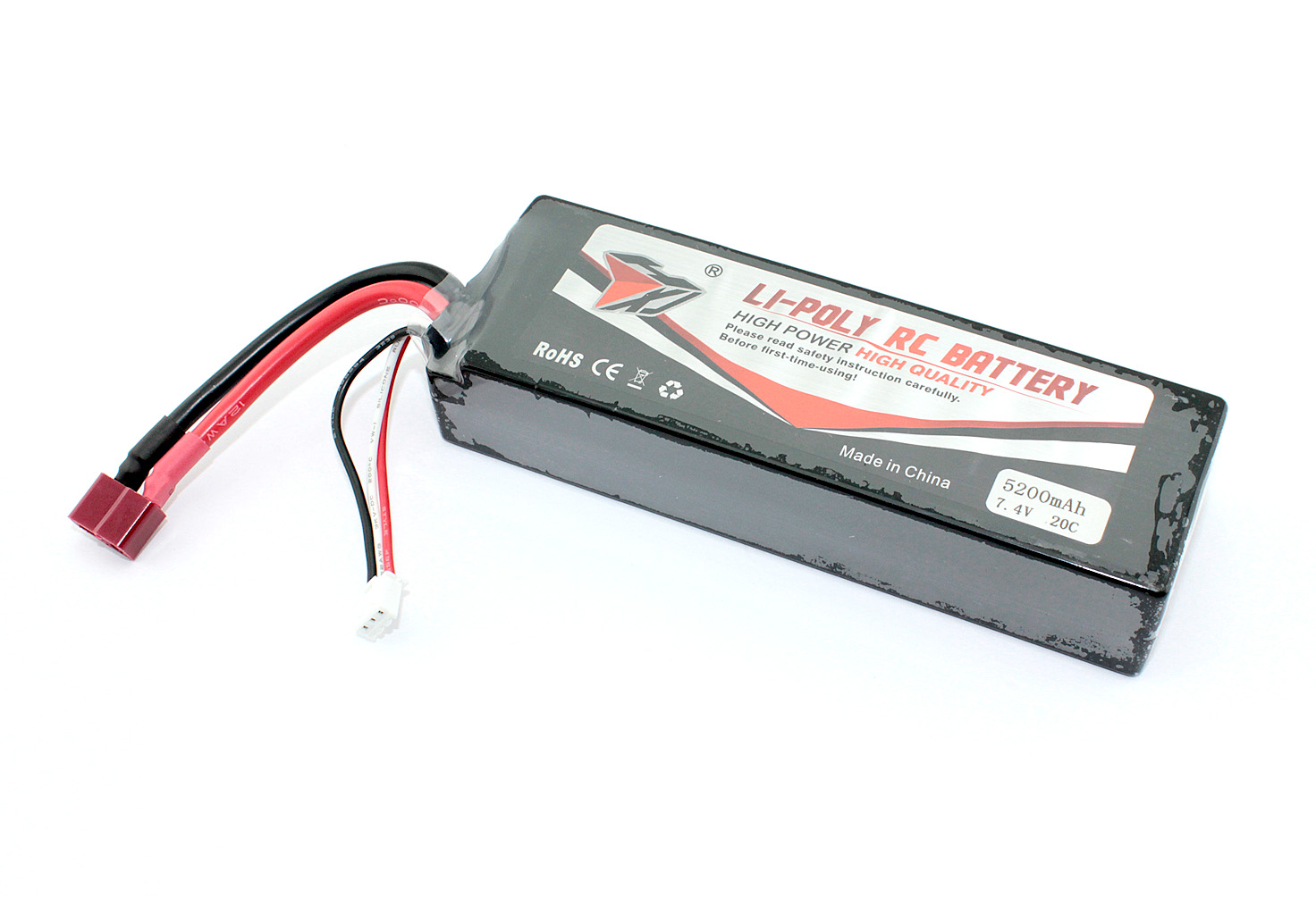 Аккумулятор Li-Pol 7.4V 7544128 5200mAh T-plug