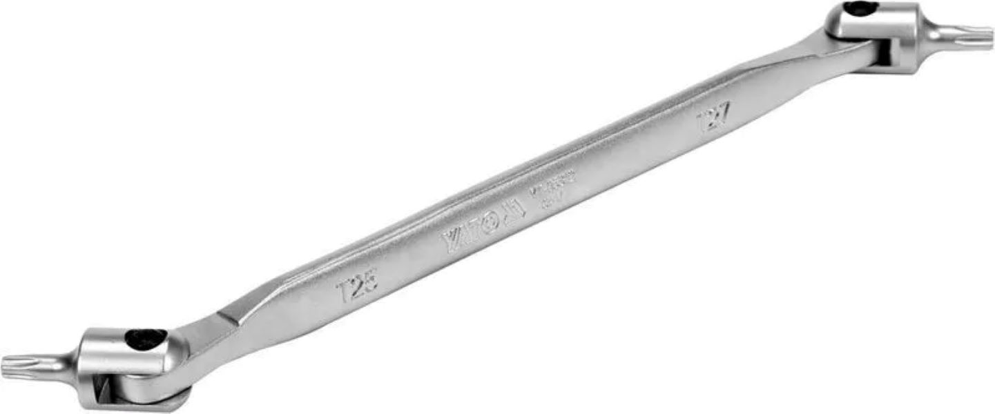 

YATO YT-05312 Ключ торцевой шарнирный двухсторонний Torx T25xT27 1шт