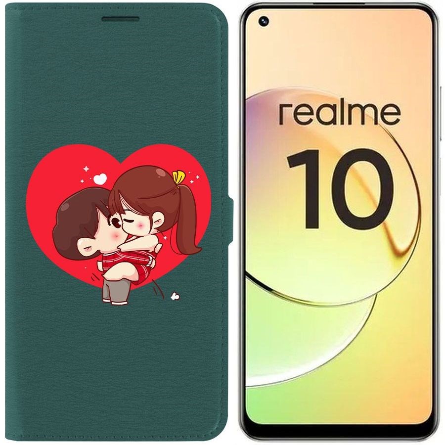 

Чехол-книжка Eco Book для Realme 10 4G Аниме любовь