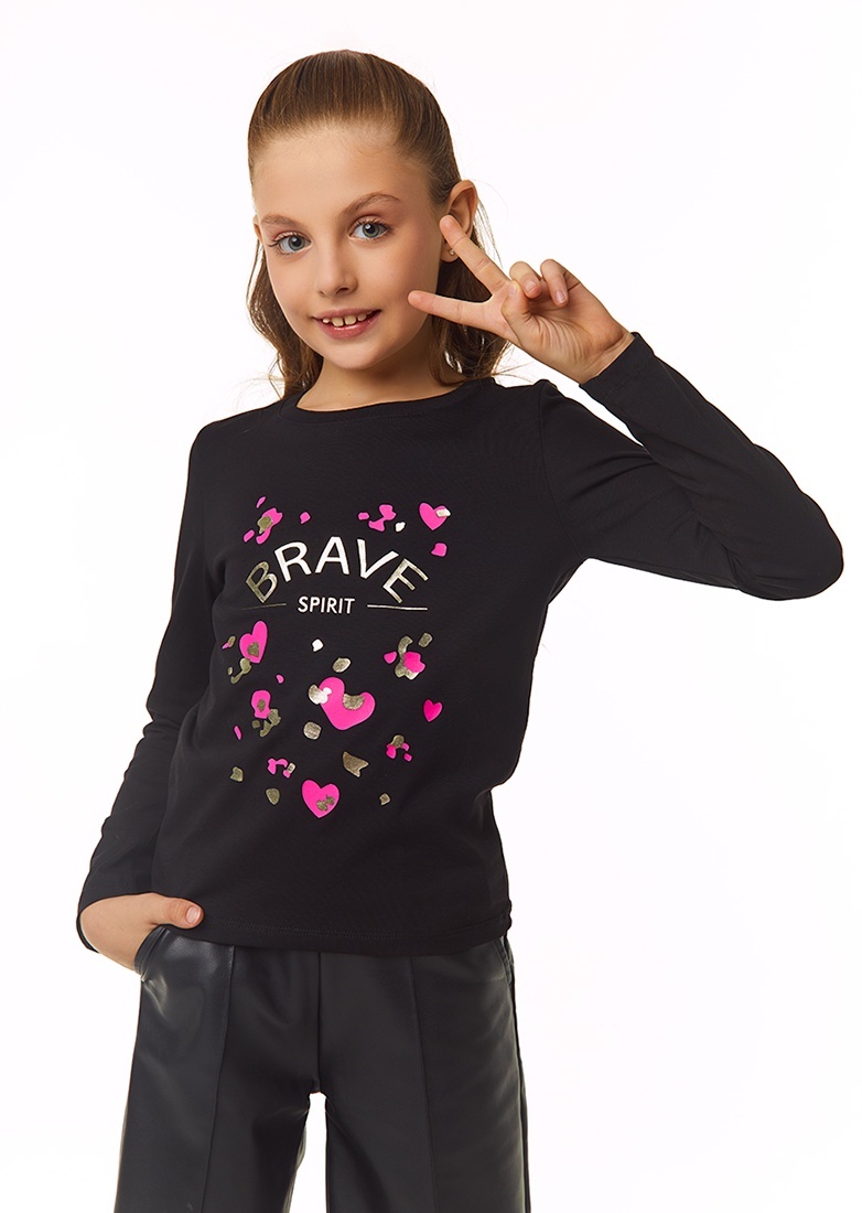 

Лонгслив детский Kari AW24C85103520, черный, 146, 236894