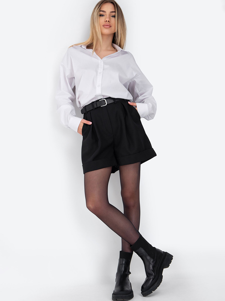 

Шорты бермуды женские HappyFox HFLF5685 черные 42 RU, Черный, HFLF5685
