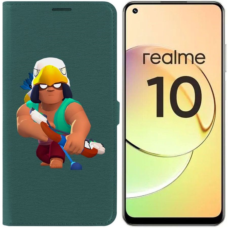 

Чехол-книжка Eco Book для Realme 10 4G Brawl Stars-Бо