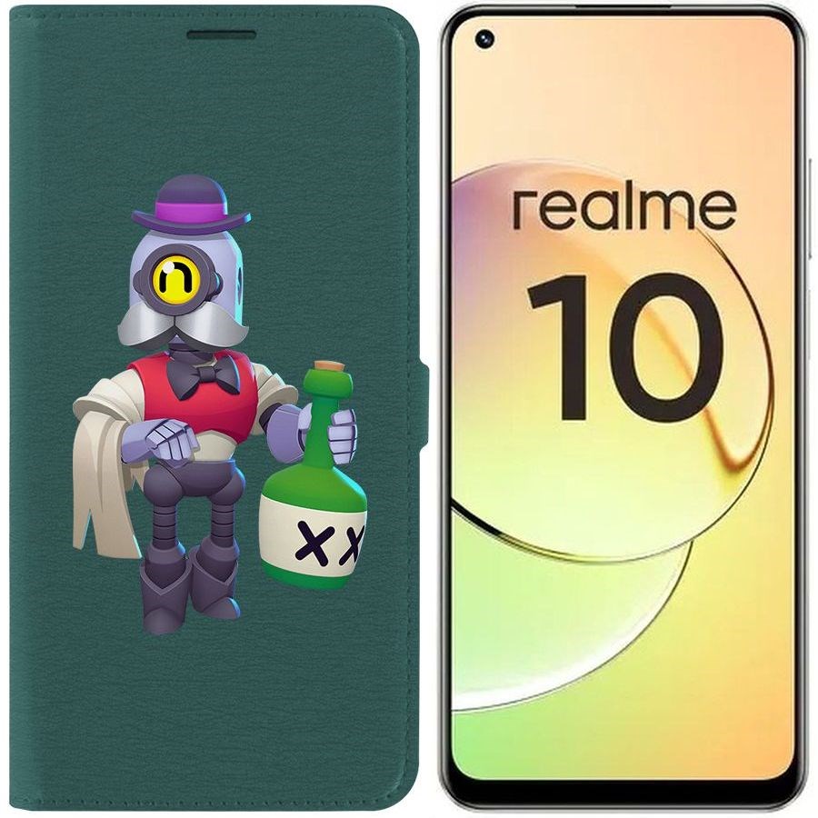 

Чехол-книжка Eco Book для Realme 10 4G Brawl Stars-Барли