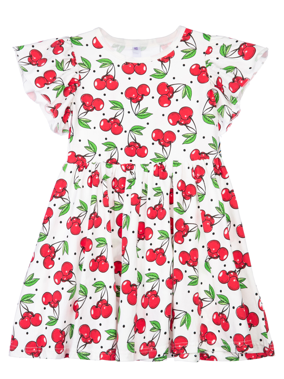 

Платье детское PlayToday Kids 12322119, белый, красный, зеленый, 110, 12322119
