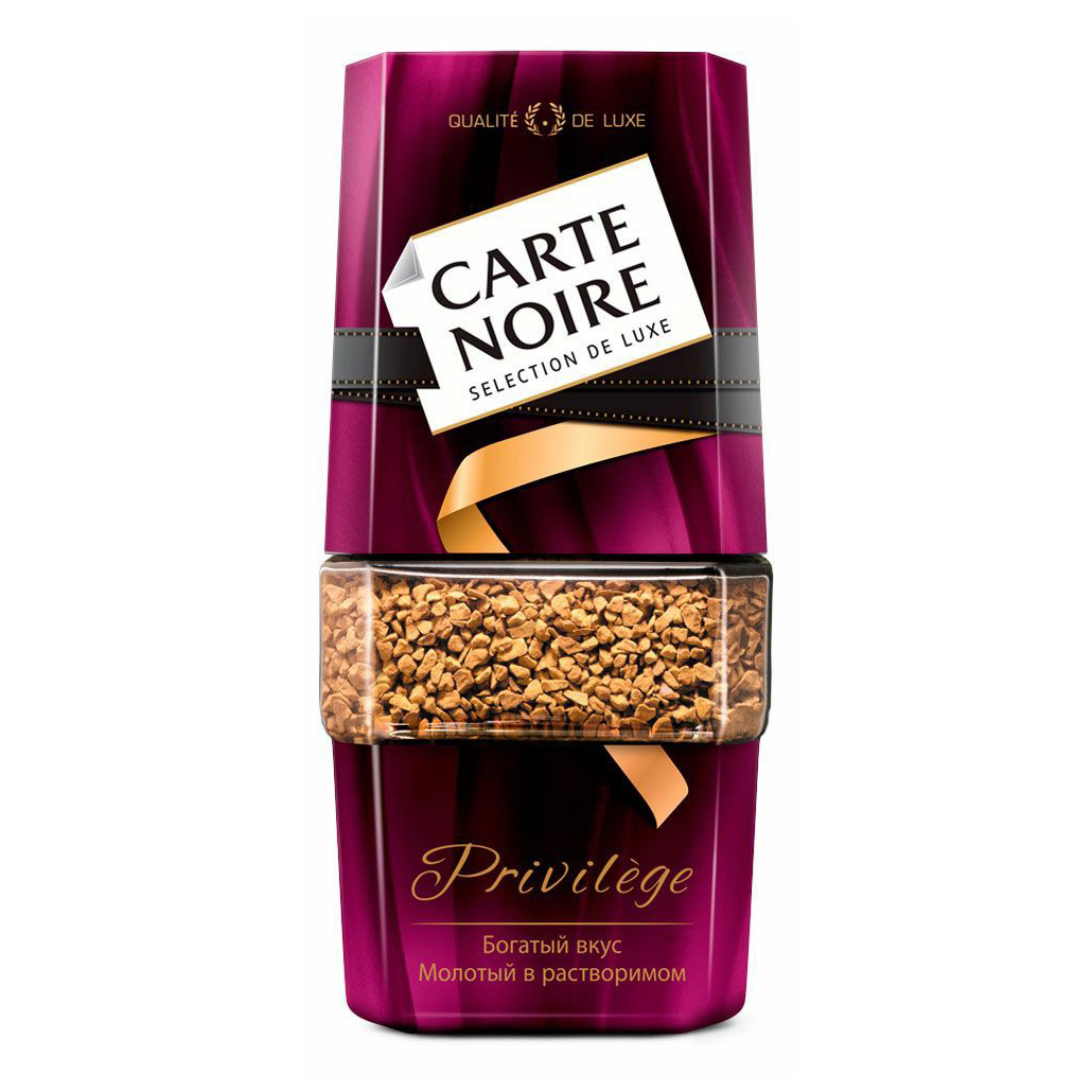 Кофе Carte Noire Privilege растворимый c добавлением молотого 95 г
