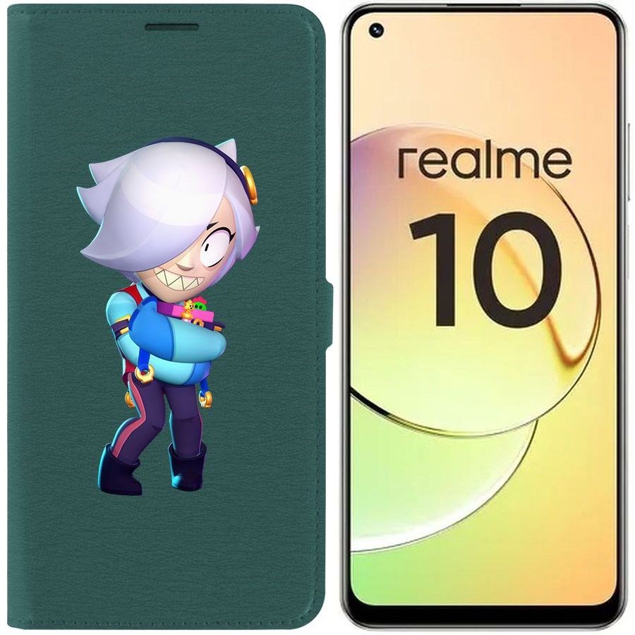 

Чехол-книжка Eco Book для Realme 10 4G Brawl Stars-Колетт