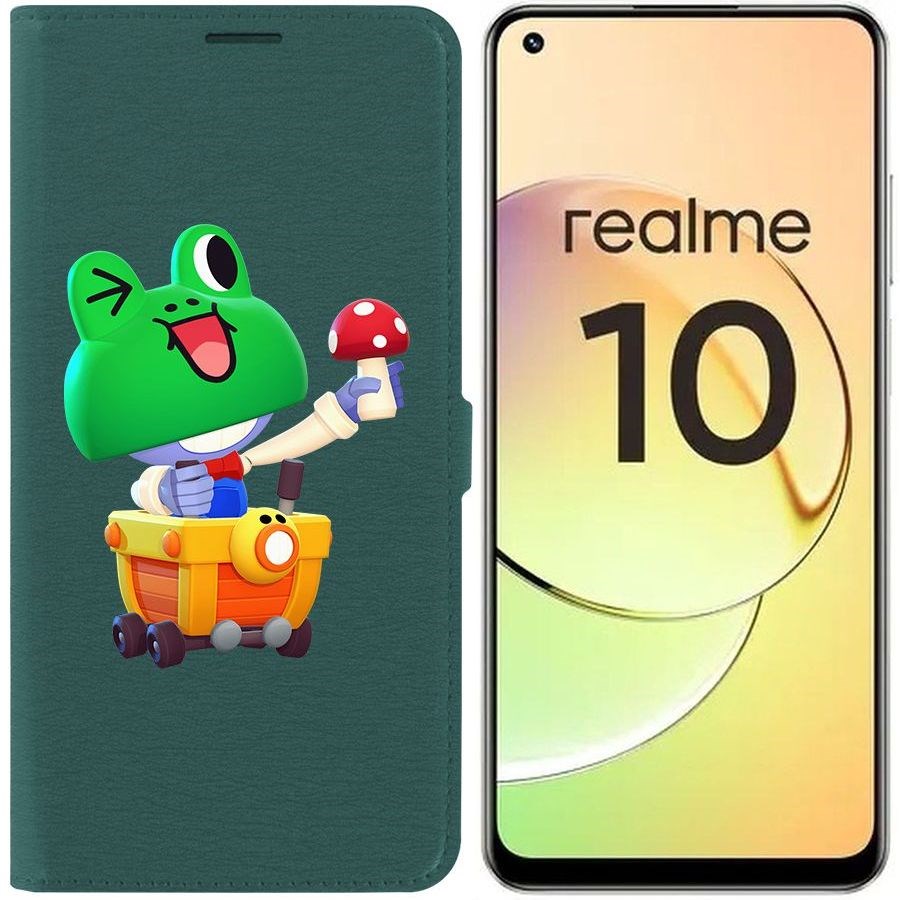 

Чехол-книжка Eco Book для Realme 10 4G Brawl Stars-Леонард Карл