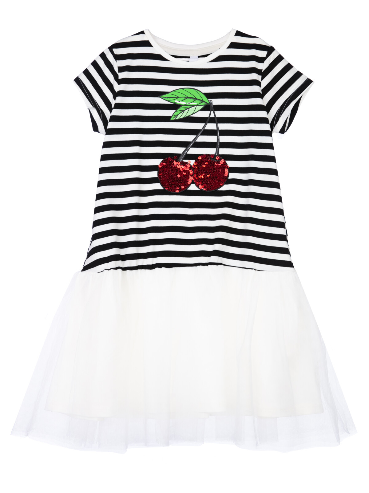 

Платье детское PlayToday Kids 12322118, белый, черный, красный, 104, 12322118