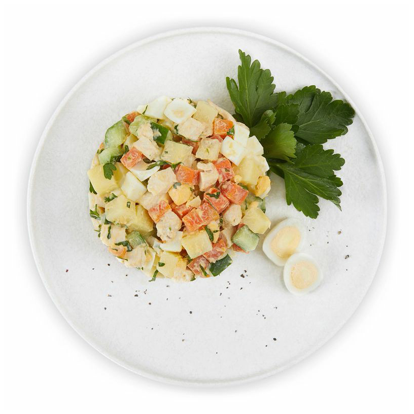 

Салат Шеф Перекресток Столичный с курицей 180 г