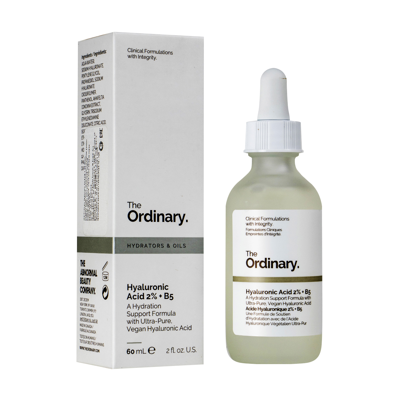 Сыворотка с гиалуроновой кислотой The Ordinary Hyaluronic Acid 2% и В5 60мл