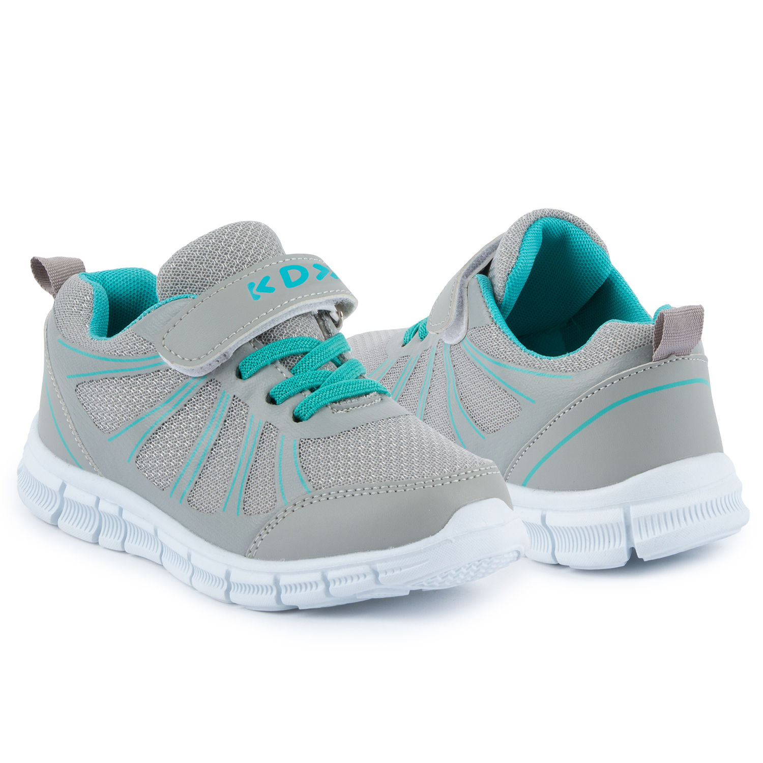 фото Кроссовки kidix gtfw20-17 grey turquoise р.34