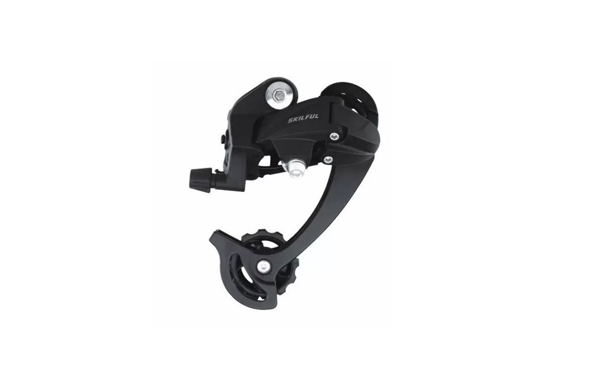 

Переключатель задний SKILLFUL, 7 ск., крепление на "петух", 45T, совместим с Shimano (50), Черный, Skillful