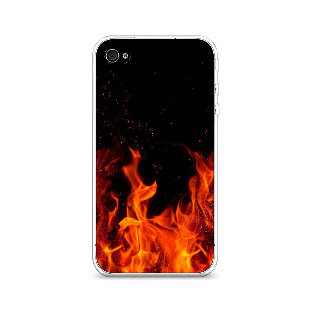 

Чехол Awog на Apple iPhone 4/4S / Айфон 4/4S "Все в огне", Разноцветный, 10150-4