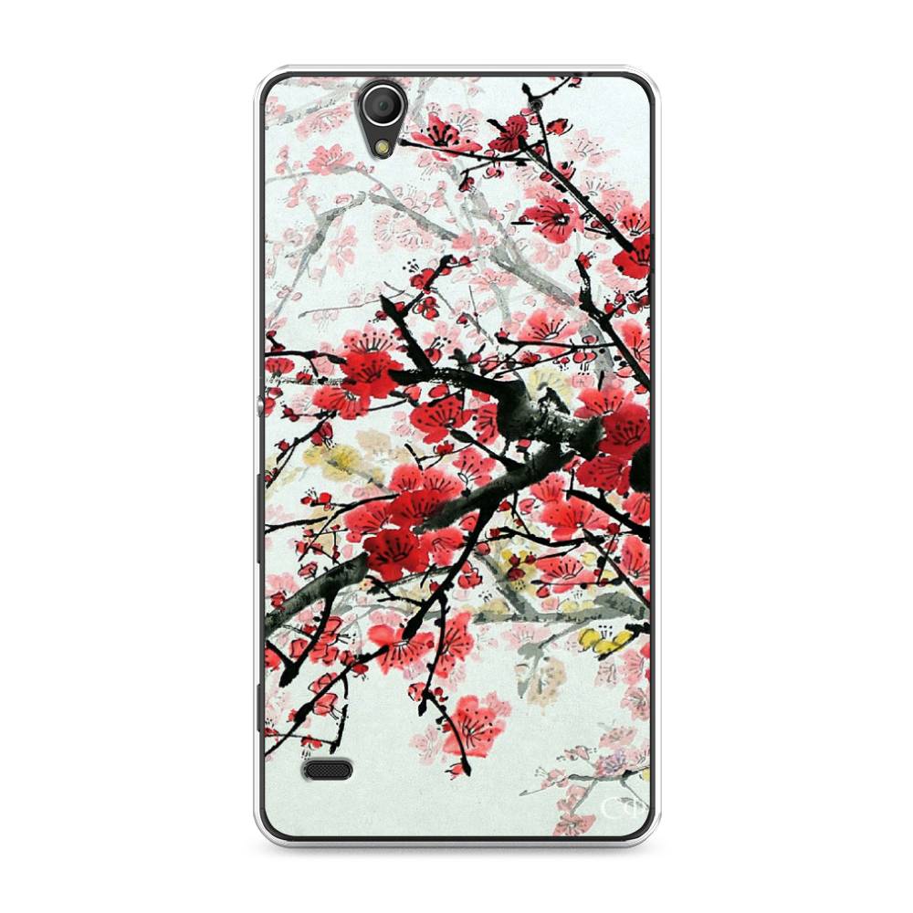 

Чехол Awog на Sony Xperia C4 "Сакура", Разноцветный, 52650-4