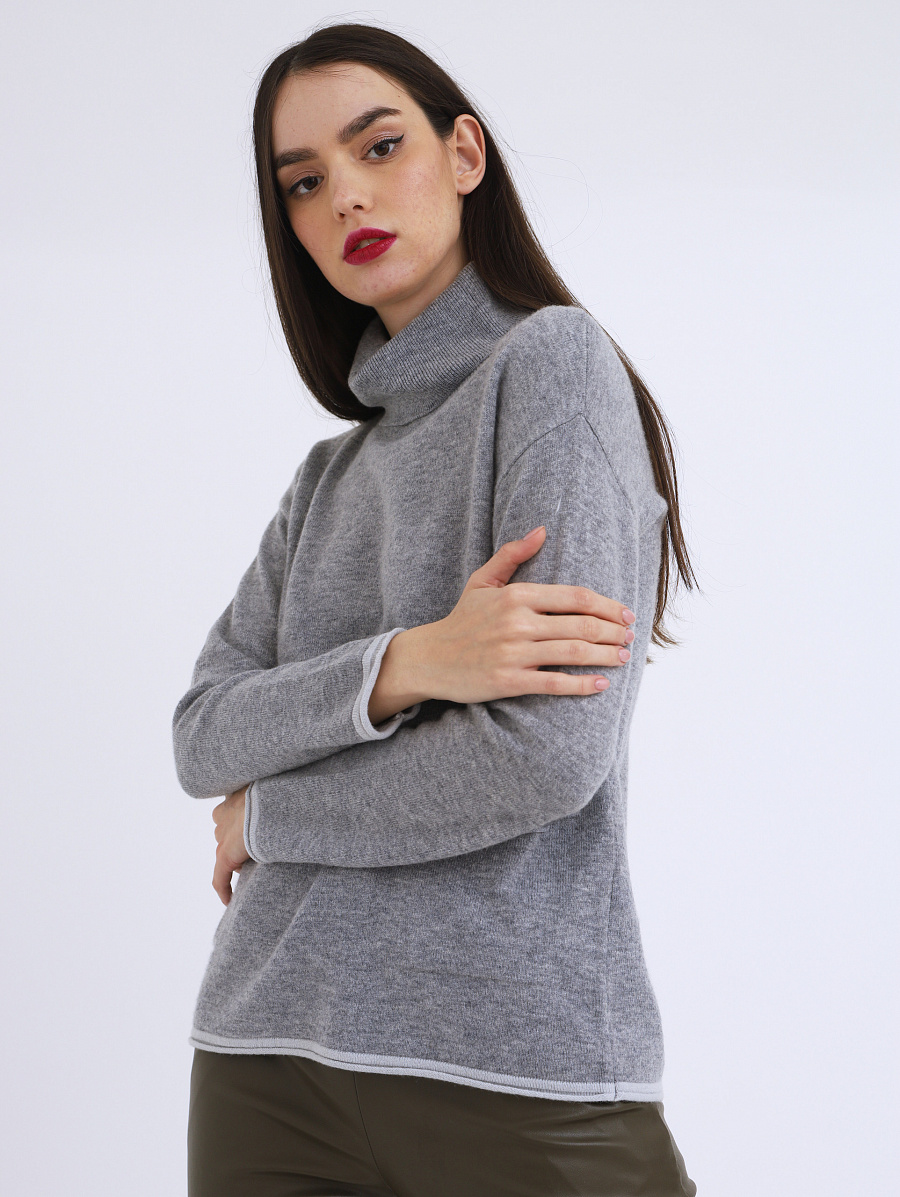 фото Свитер женский glenfield d21cs092f-23s серый xxl
