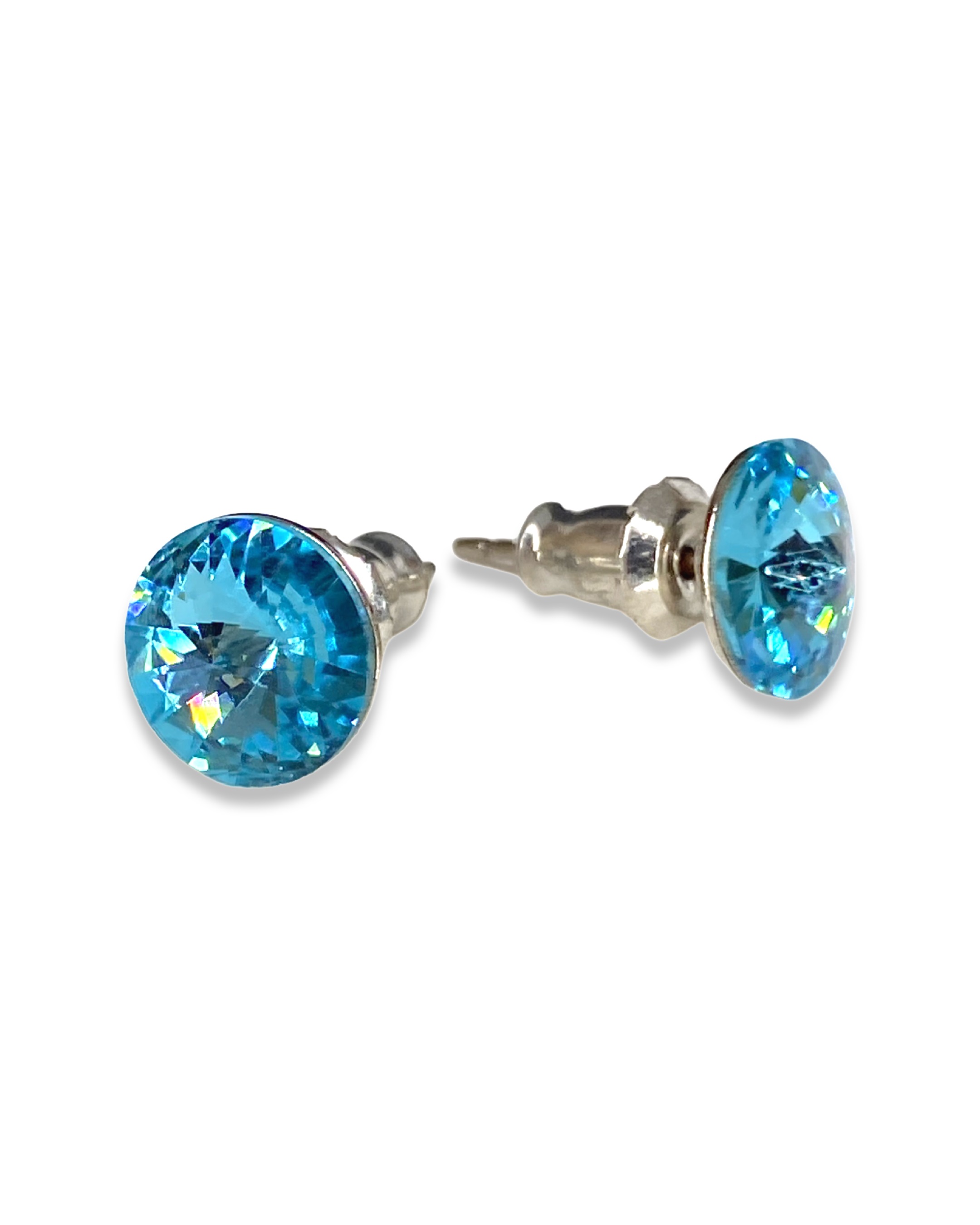 

Серьги-пусеты из бижутерного сплава с swarovski Amante crystal 3298, 3298