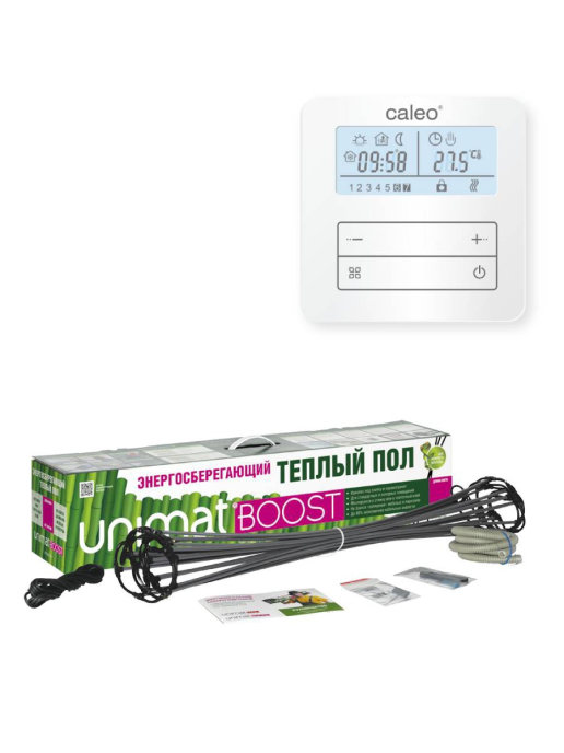 

Комплект теплого пола Unimat Boost-0100 с терморегулятором CALEO С950, 3,5 кВт 1 м2