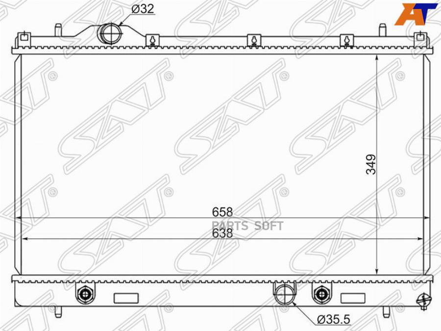 

SAT Радиатор CHRYSLER/DODGE NEON 1.6/2.0 99-