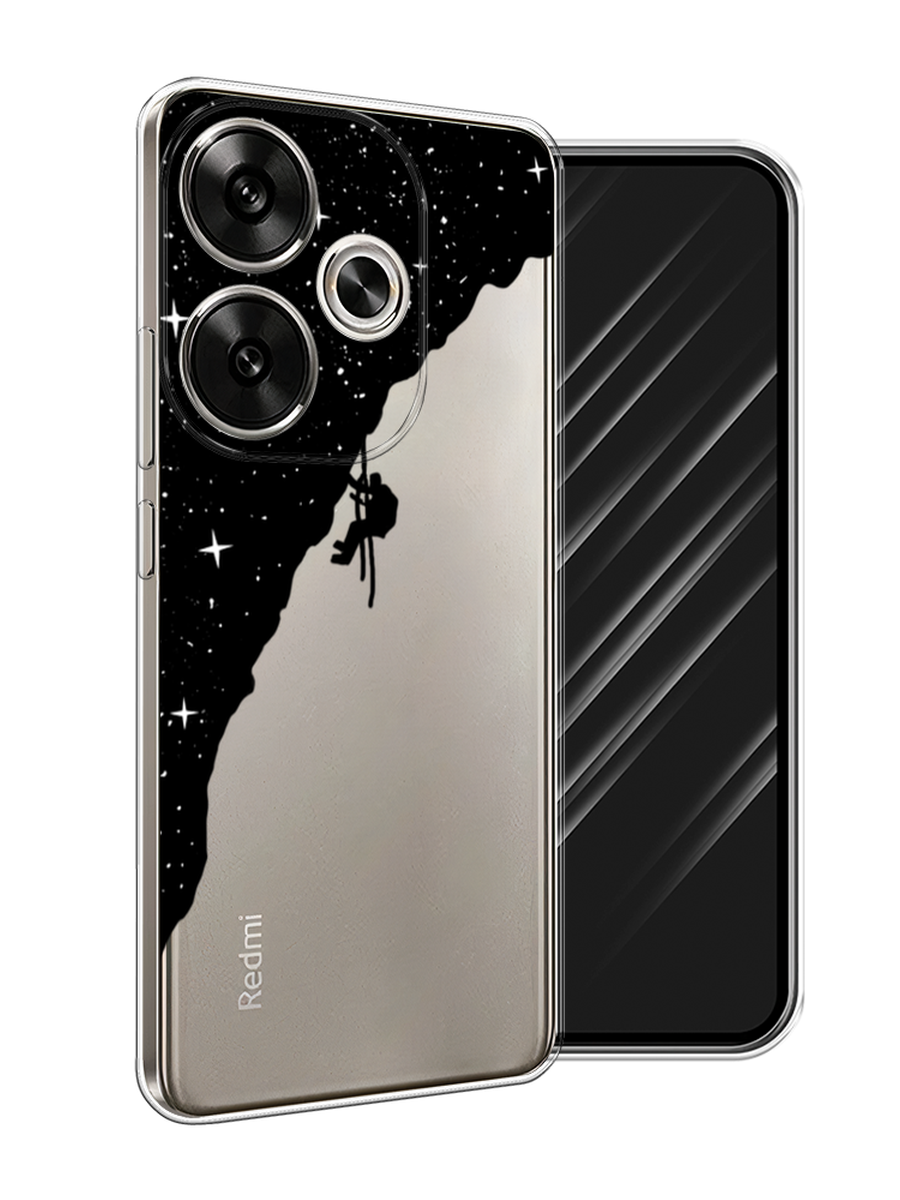 

Чехол Awog на Xiaomi Redmi Turbo 3, Poco F6 "Скалолаз в космосе", Черный;белый;бежевый, 322250-1