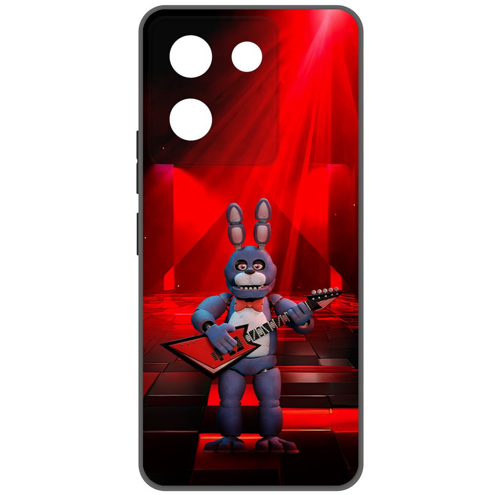 

Чехол-накладка Krutoff Soft Case ФНАФ - Бонни с гитарой для Vivo Y27s черный