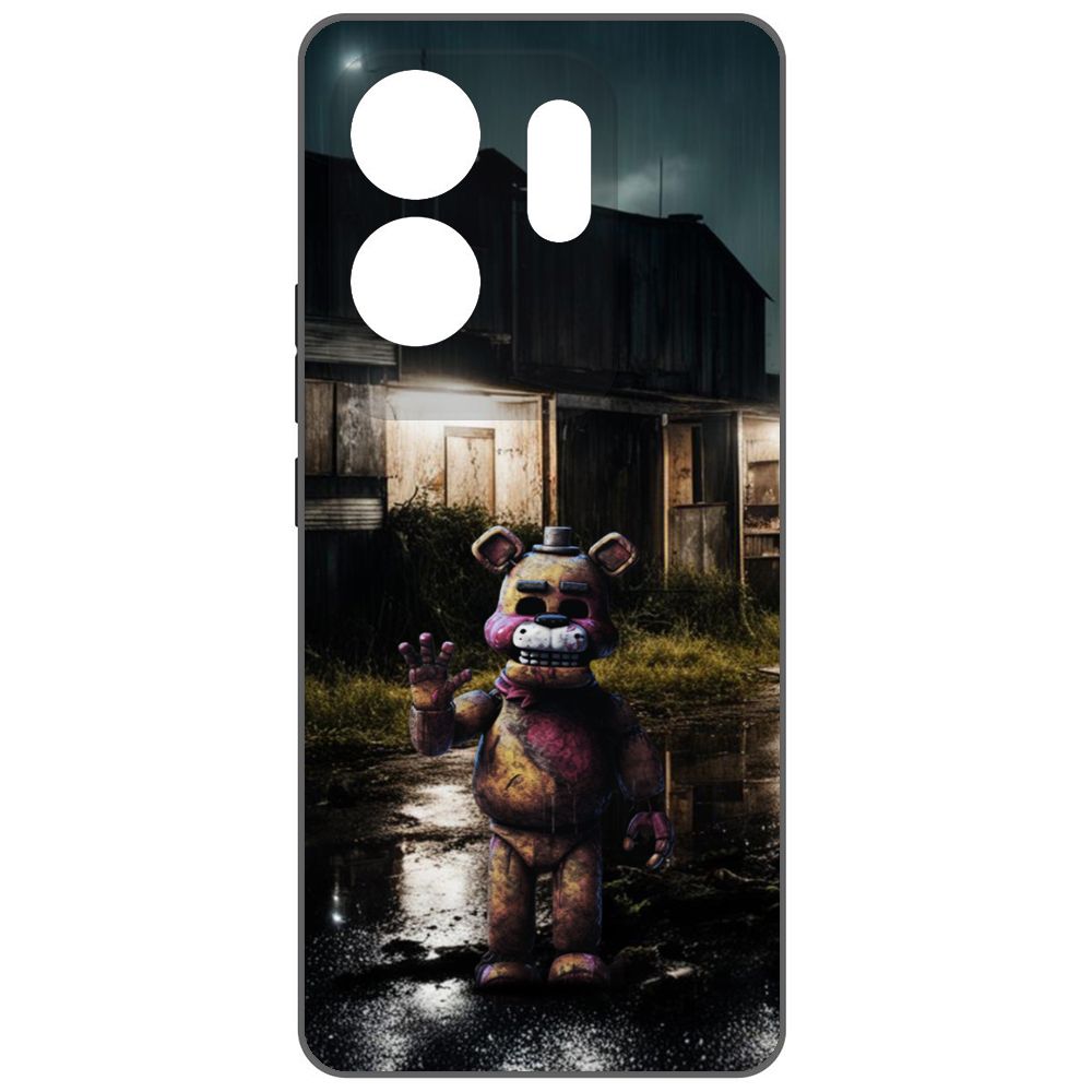 

Чехол-накладка Krutoff Soft Case ФНАФ - Фредди под дождем для INFINIX Zero 30 4G черный