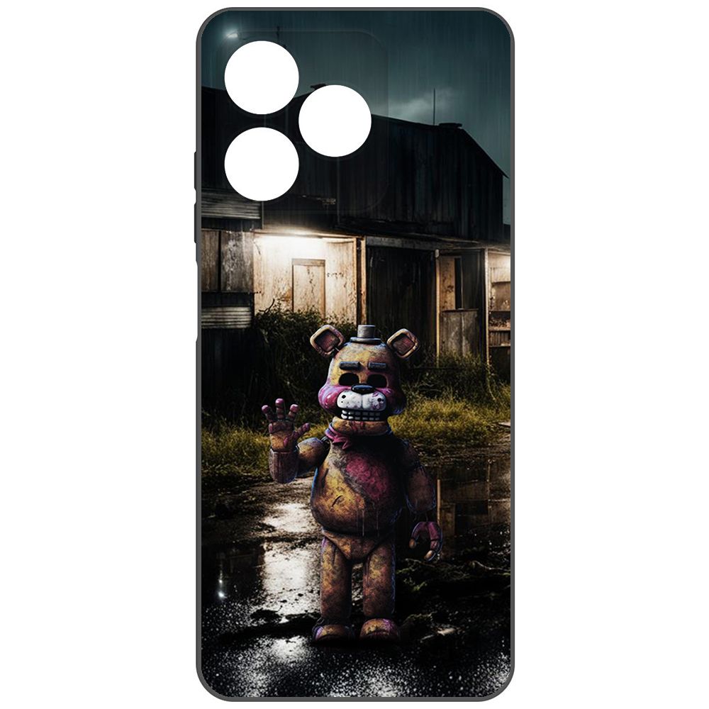 

Чехол-накладка Krutoff Soft Case ФНАФ - Фредди под дождем для Realme C53 черный