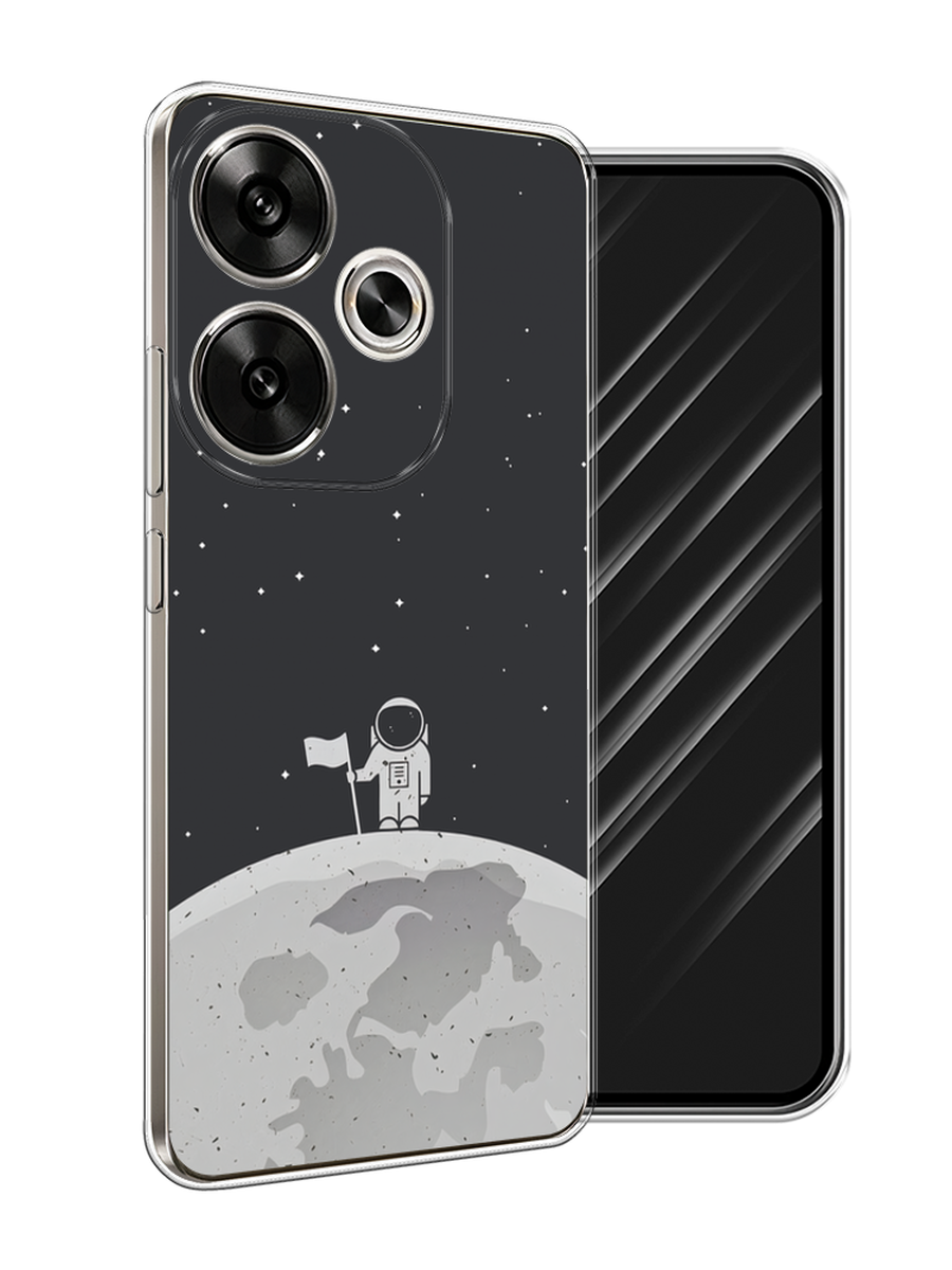 

Чехол Awog на Xiaomi Redmi Turbo 3, Poco F6 "Первый на Луне", Черный, 322250-1