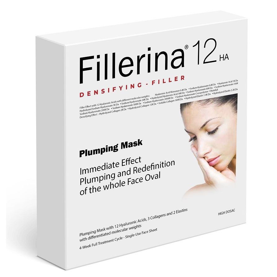 Тканевая маска для лица Fillerina 12HA Plumping Mask, 4 шт. fillerina 12ha дневной крем для лица с укрепляющим эффектом уровень 4 50