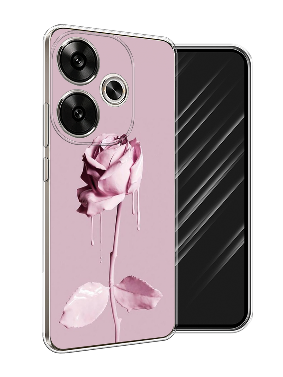 

Чехол Awog на Xiaomi Redmi Turbo 3, Poco F6 "Роза в краске", Белый;розовый, 322250-1