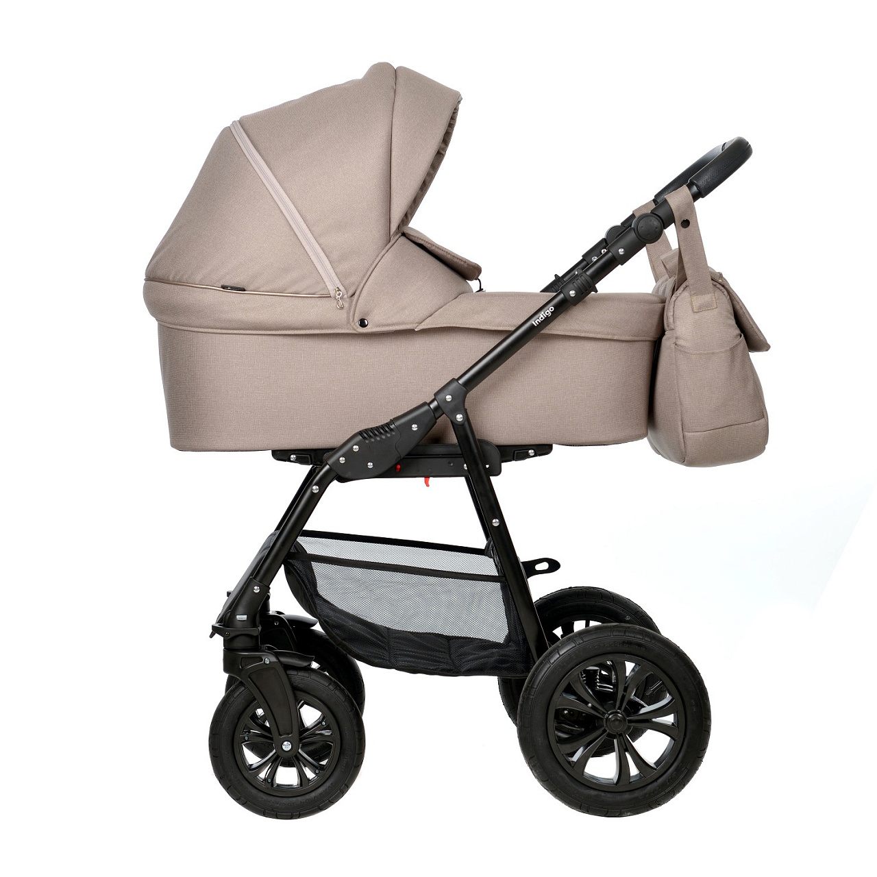 

Коляска INDIGO CHARLOTTE Mono 2 в 1 Cm 01 бежевый/бежевая кожа, CHARLOTTE Mono