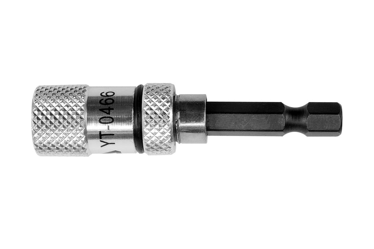 

YATO YT-0466 Держатель бит 1/4 inch x HEX 6 гр, 60 мм, магнитный 1шт