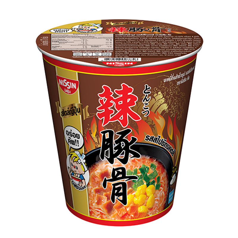

Лапша быстрого приготовления Nissin острая Тонкацу, 70 г, Таиланд