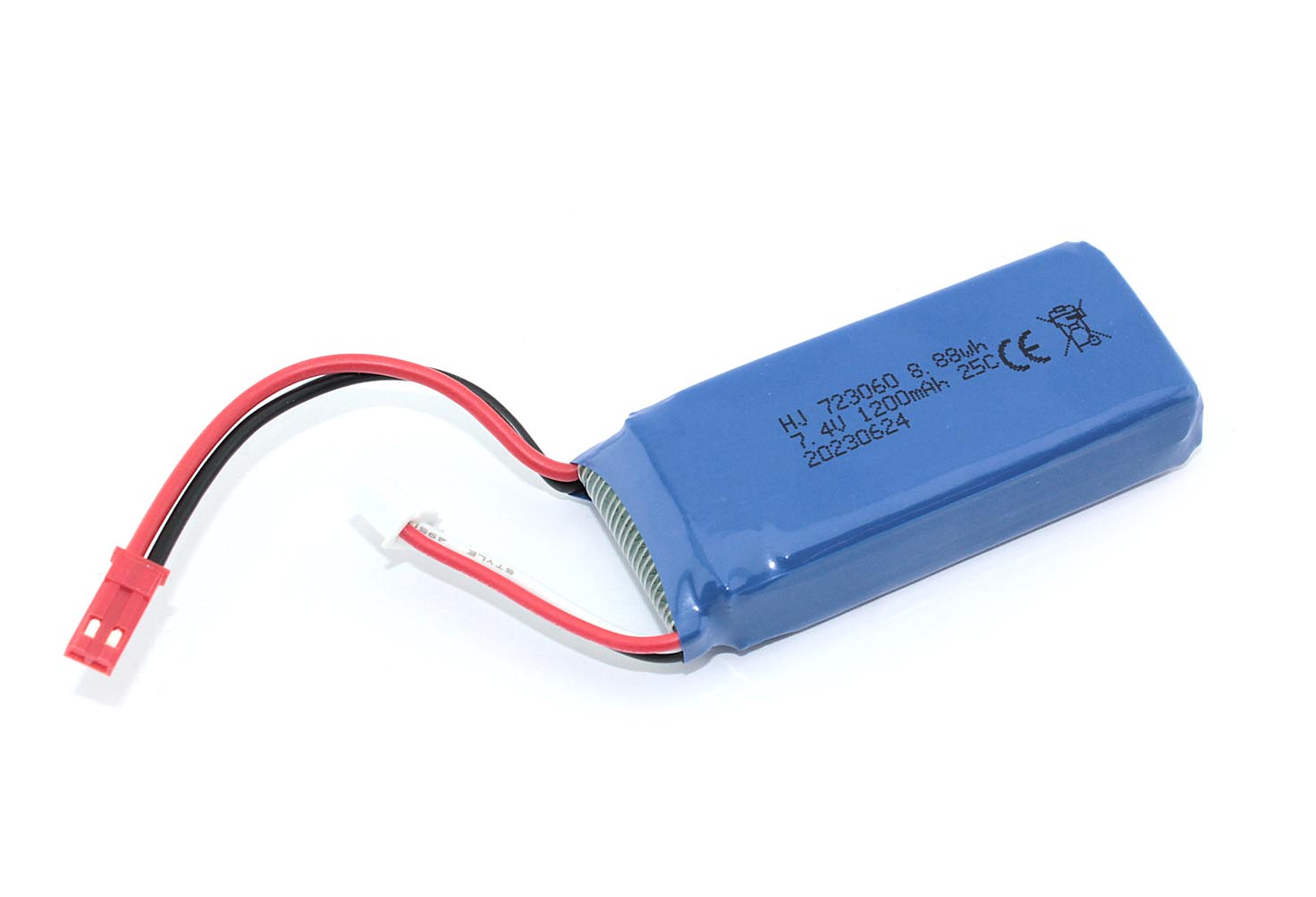 

Аккумулятор Li-Pol 7.4V 723060 1200mAh JST, 723060