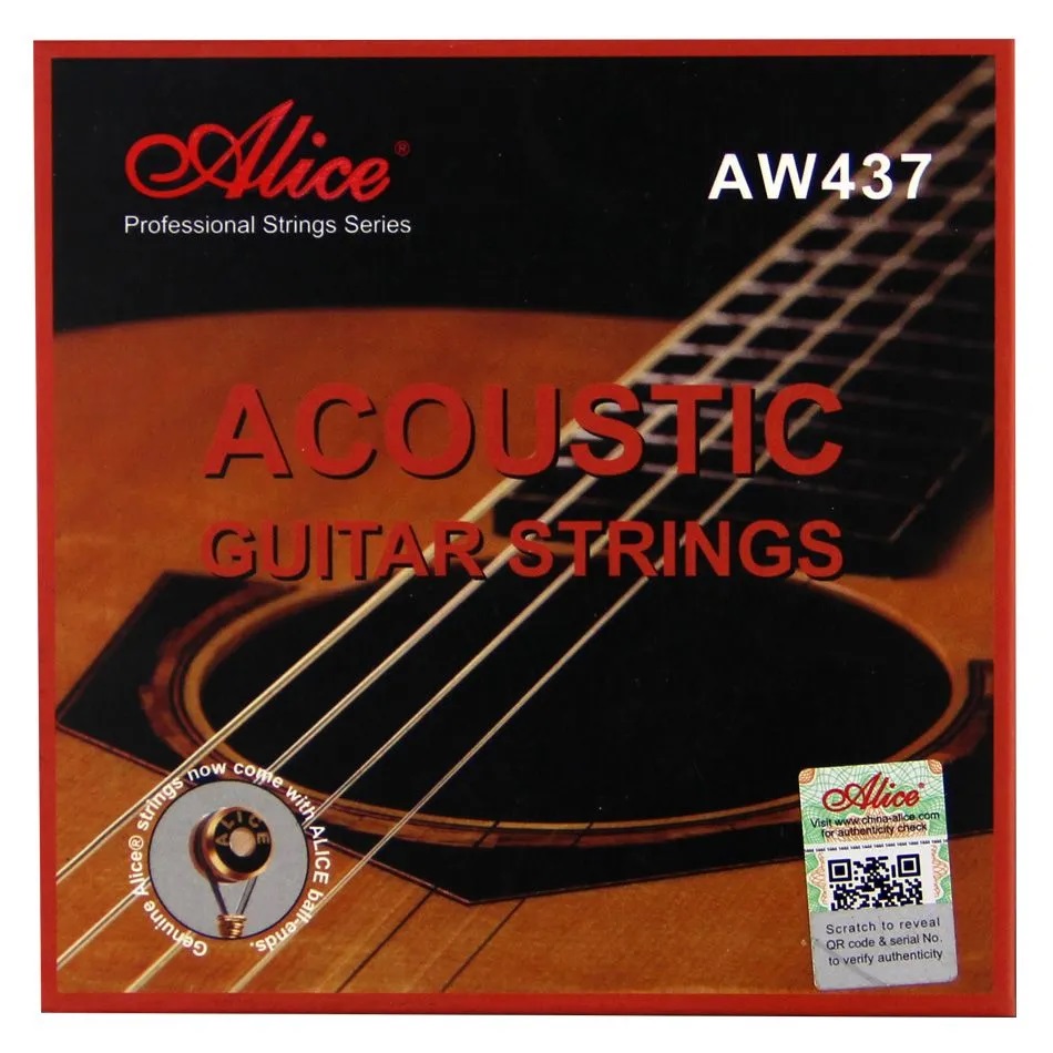 Комплект струн для акустической гитары, бронза 90/10, 10-47, Alice AW437-XL