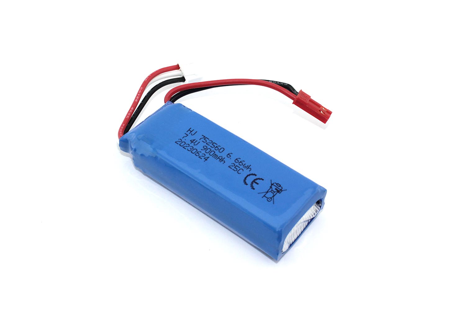 

Аккумулятор Li-Pol 7.4v 752560 900mah JST, 752560