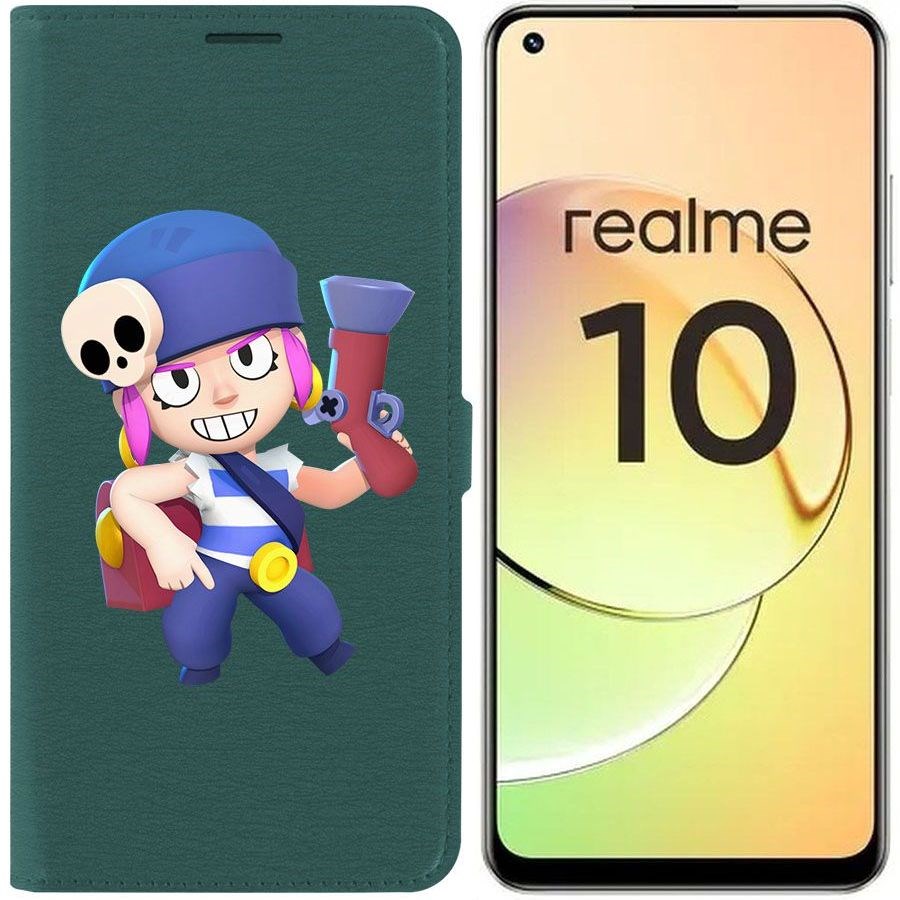 

Чехол-книжка Eco Book для Realme 10 4G Brawl Stars-Пенни